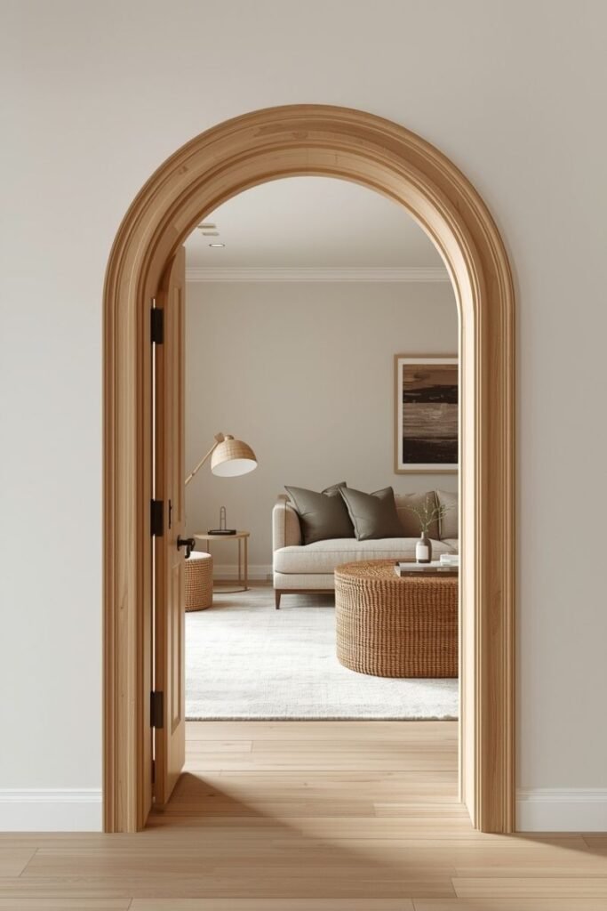 Wooden Trim Arch Accent