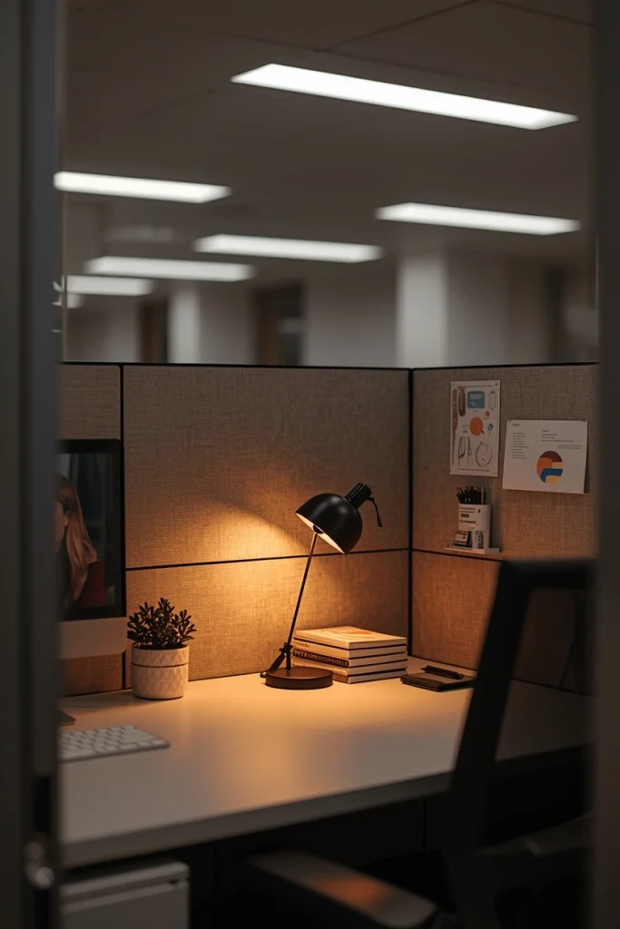Add Warm Desk Lighting