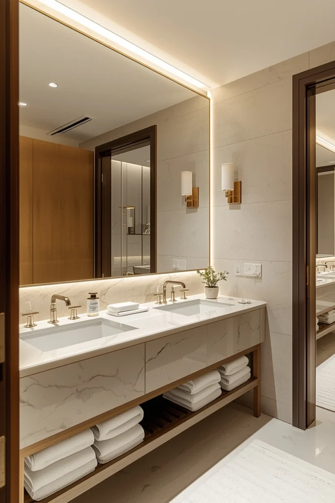 Install Oversized Mirrors for a Grand Look