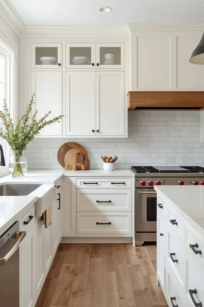 Shaker Cabinets in Warm White