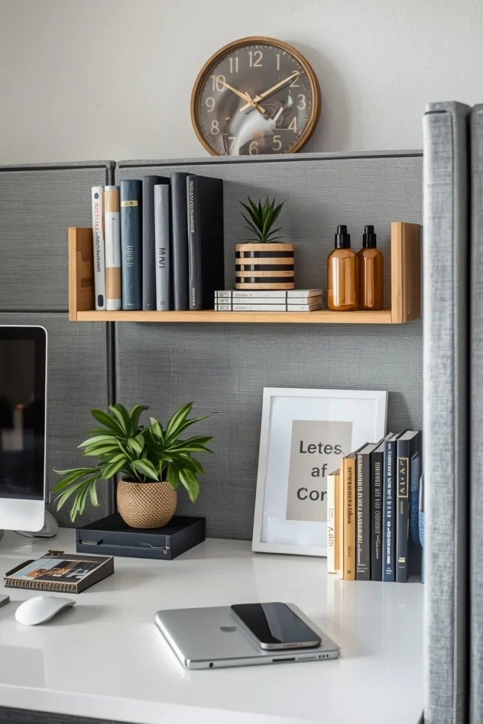 Add a Small Desk Shelf