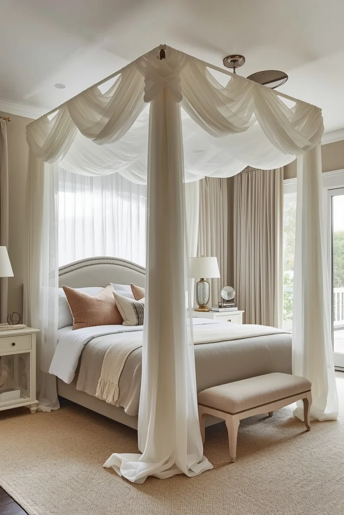 Layered Sheer and Opaque Drapes