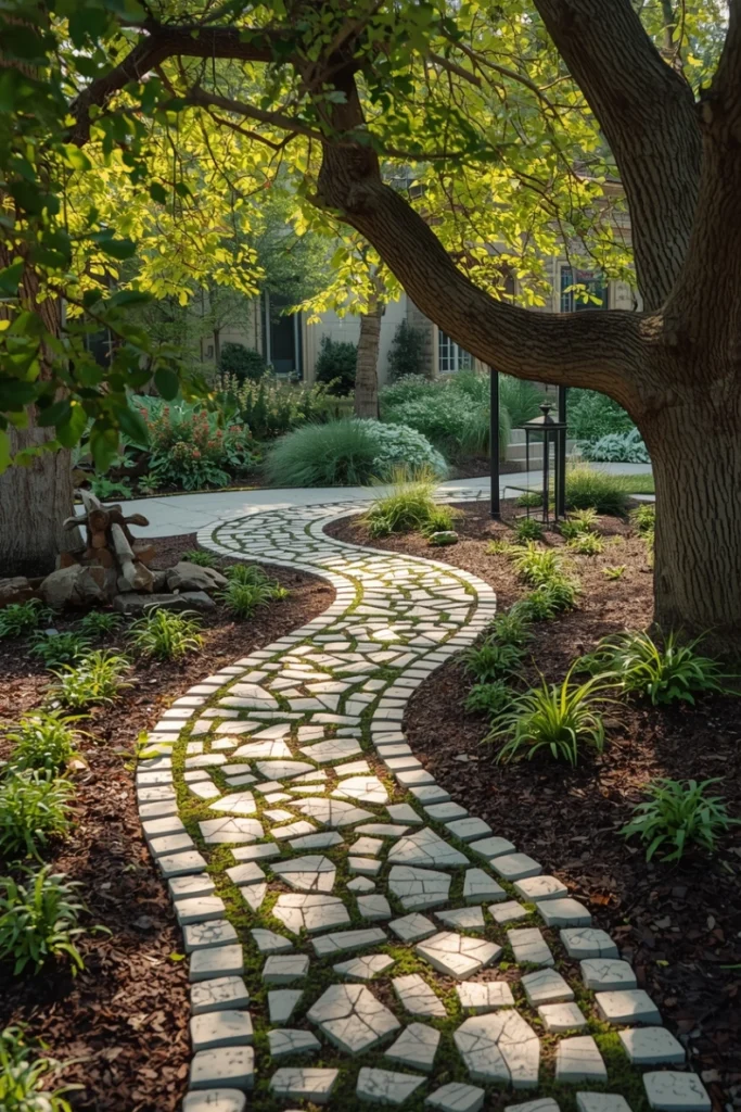 Mosaic Stepping Stone Paths