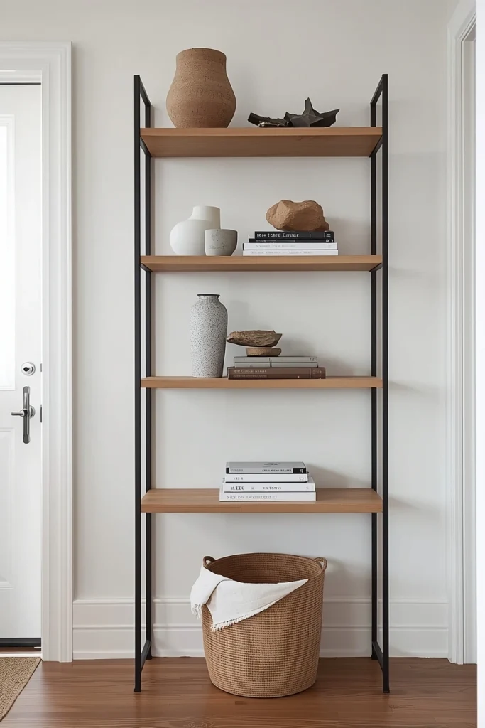 Open Shelving Styled With Sculptural Balance