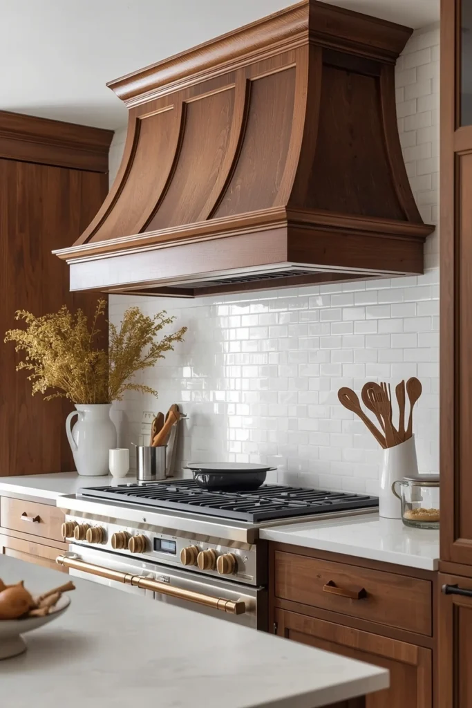 Farmhouse Range Hood Feature