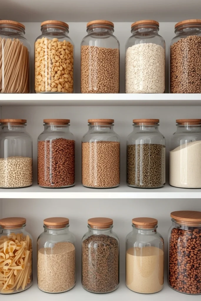 Glass Jars for Dry Goods Display