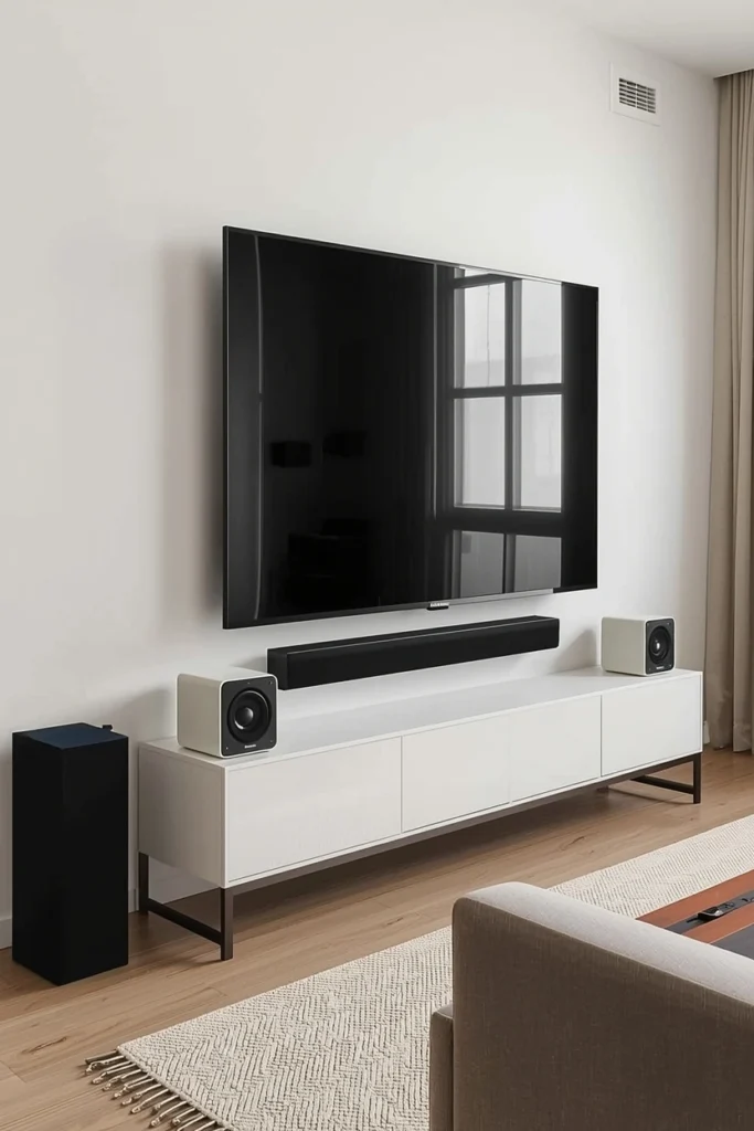 Slim Soundbar and Wireless Speaker System