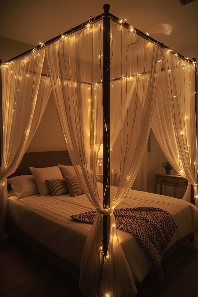Canopy with Integrated String Lights