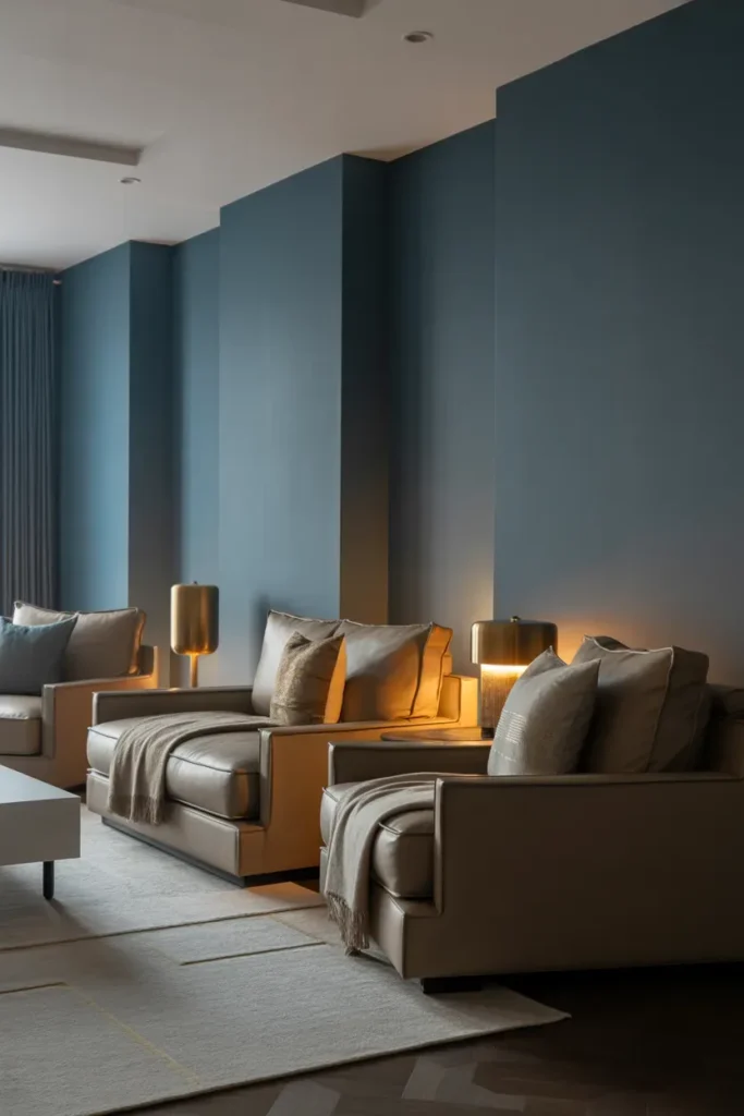 Smoky Blue and Taupe