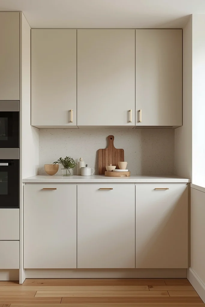 Soft Minimal Kitchen Styling