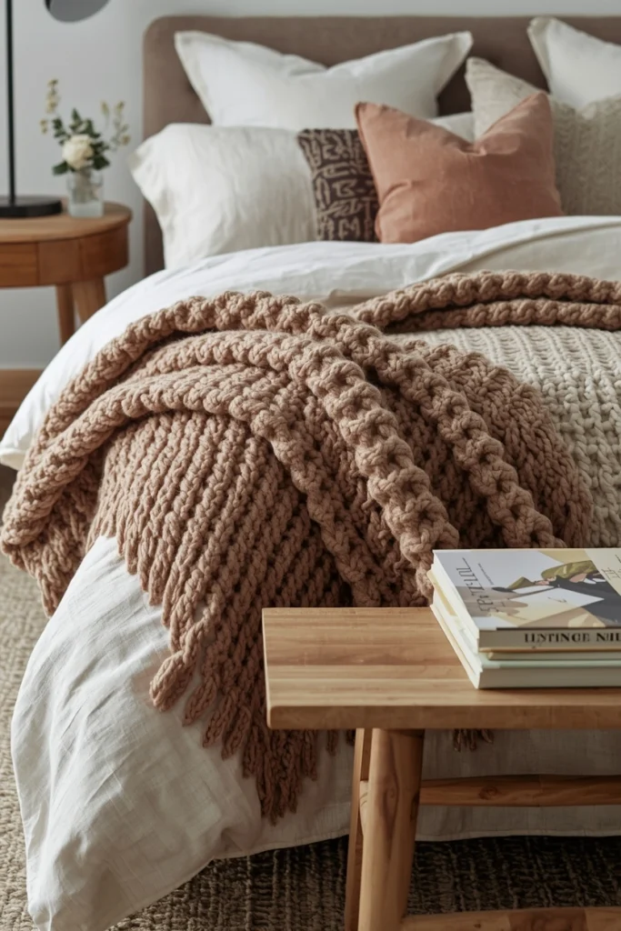 Textured Accent Throw Blankets