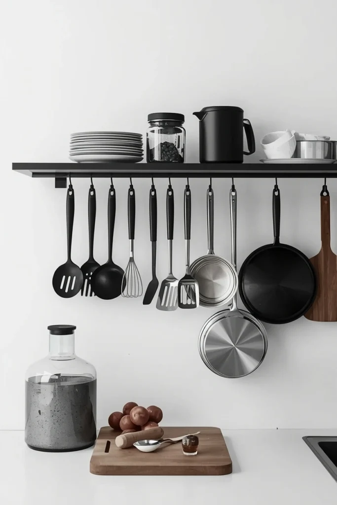 Transform FINTORP Rail Into Kitchen Wall Storage