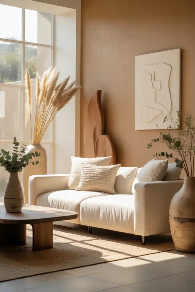 Warm Clay and Natural Linen Organic Calm