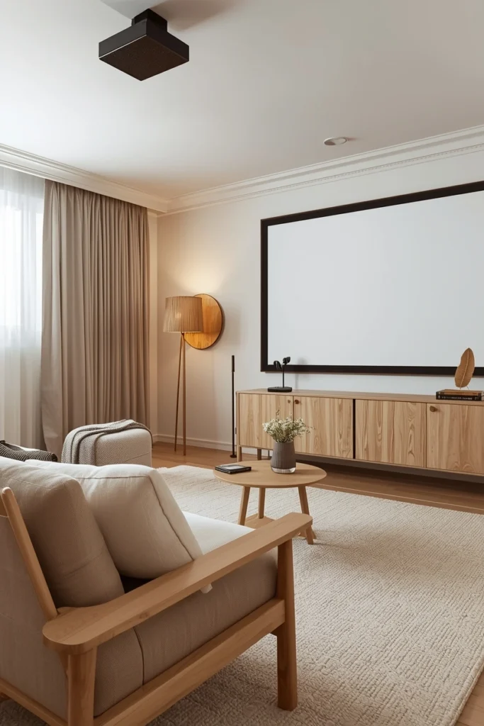 Scandinavian-Inspired Cozy Theater
