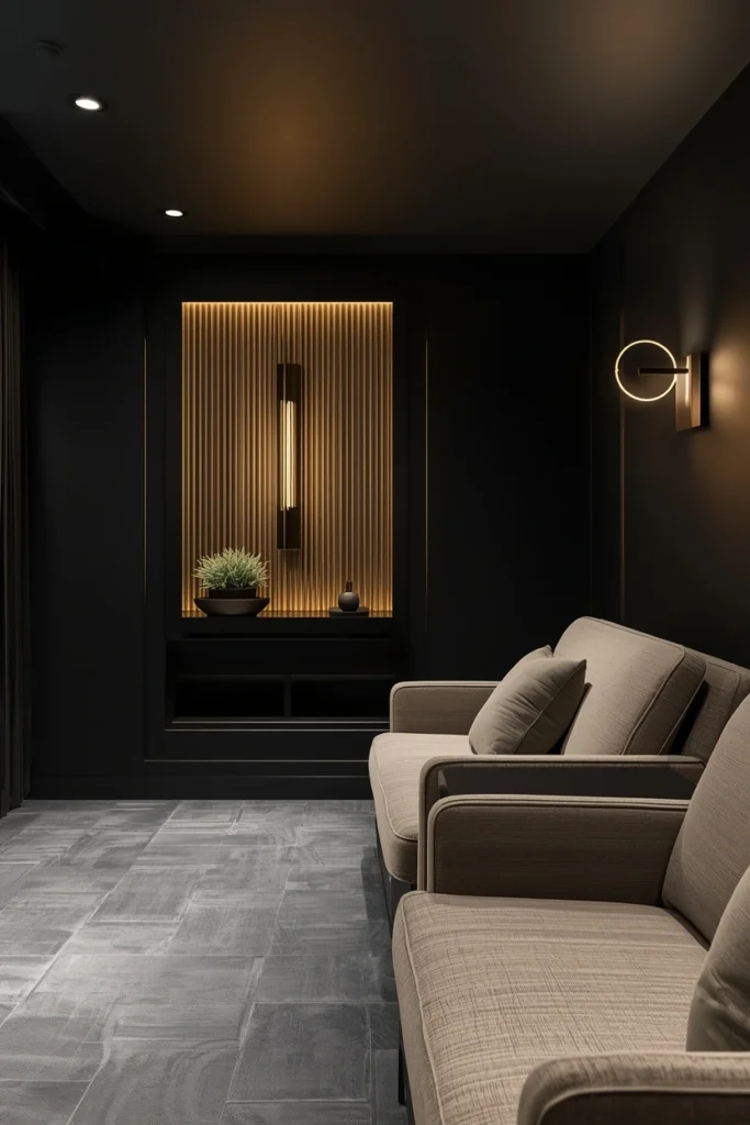 Minimalist Decor for a Clean Theater Look