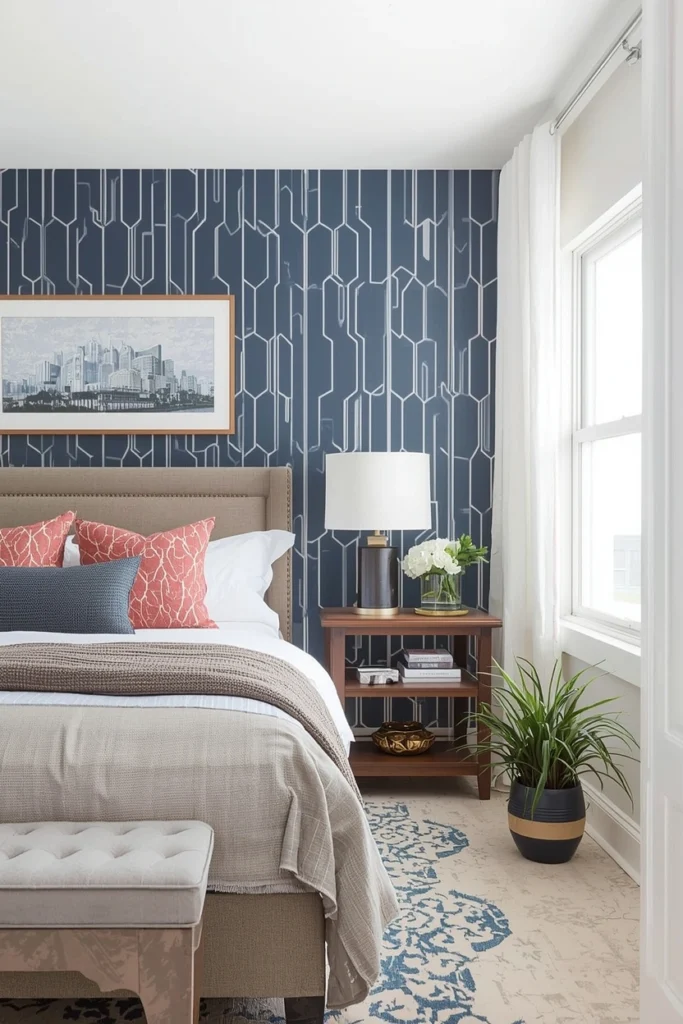Add Peel-and-Stick Wallpaper for Instant Personality