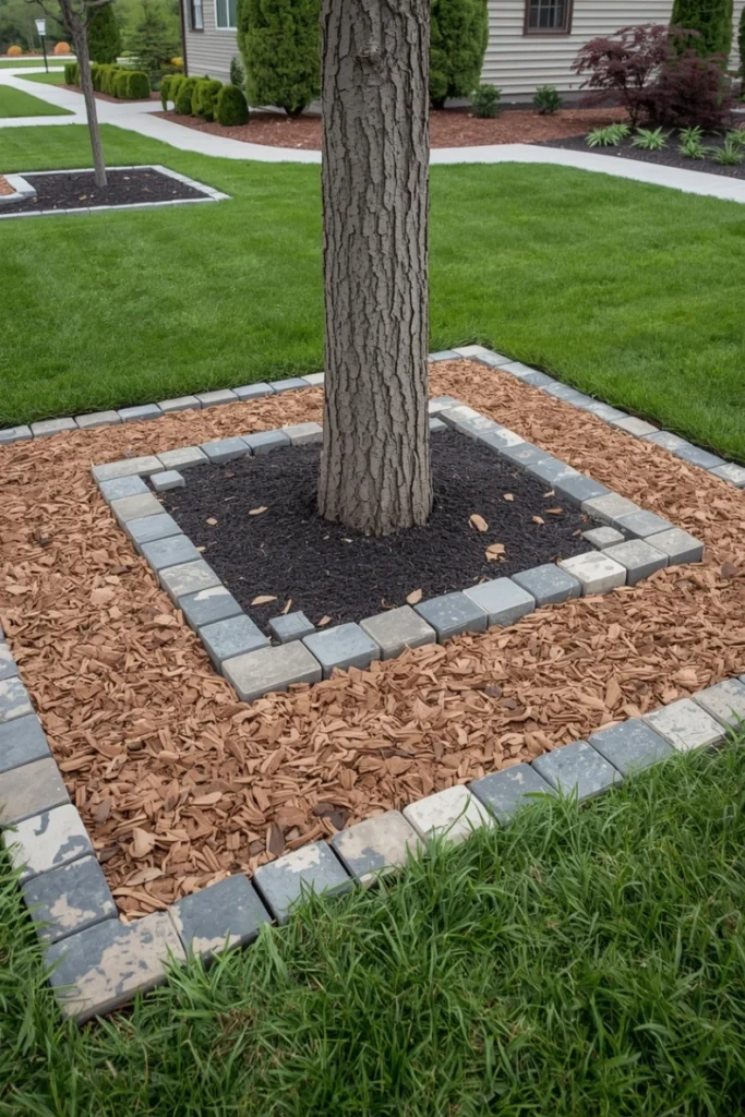 Decorative Mulch Ring Designs