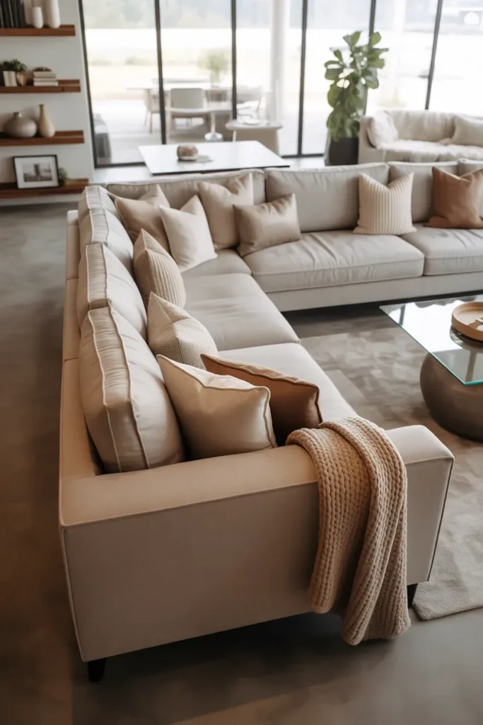 Oversized Sectional for Maximum Impact