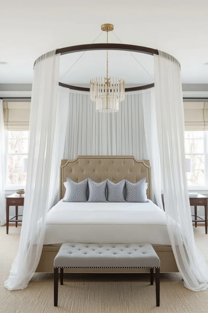 Ceiling-Mounted Ring Canopy for Circular Drama