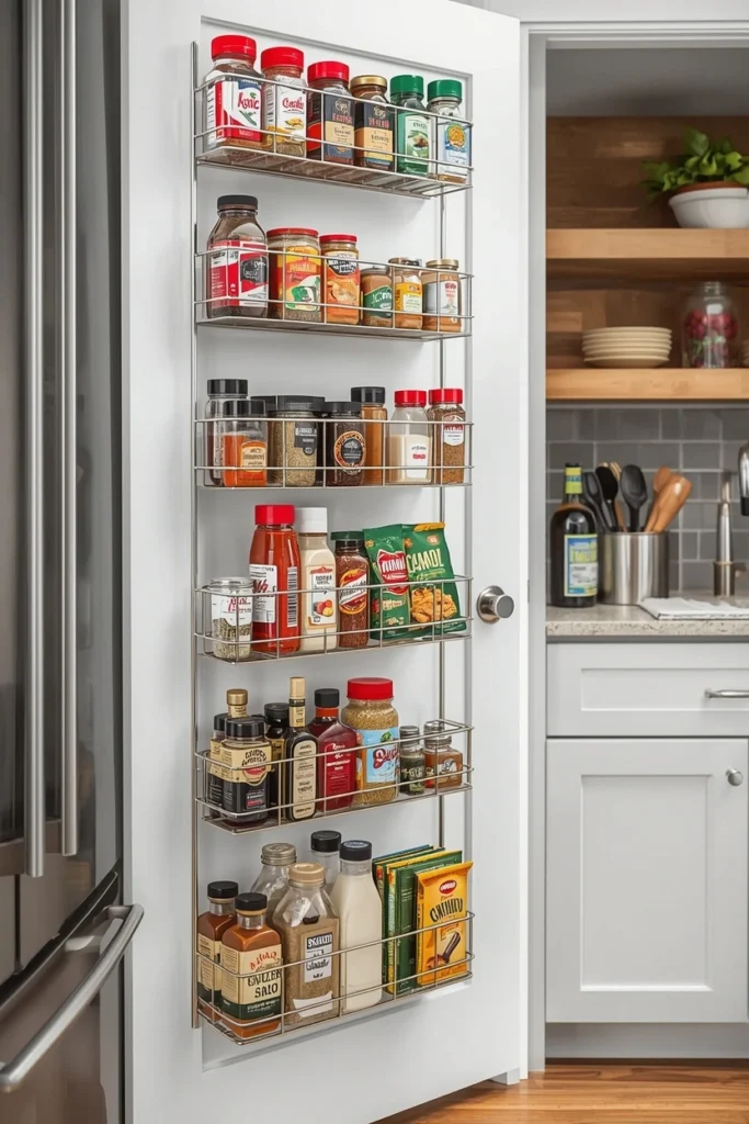 Door-Mounted Storage Racks