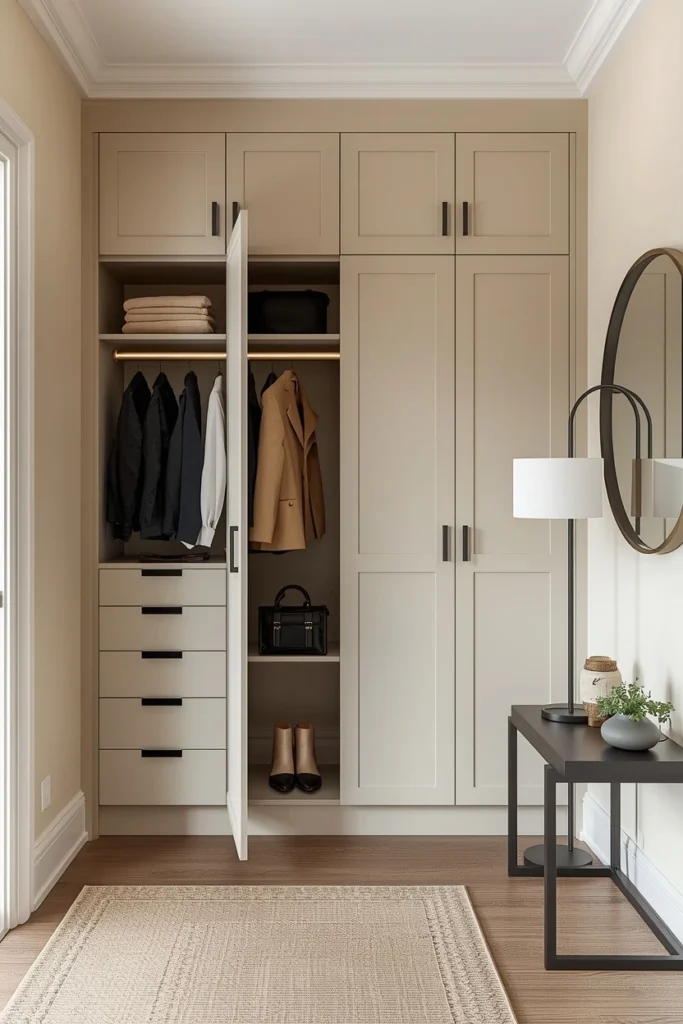 IKEA Wardrobe Turned Entryway Closet
