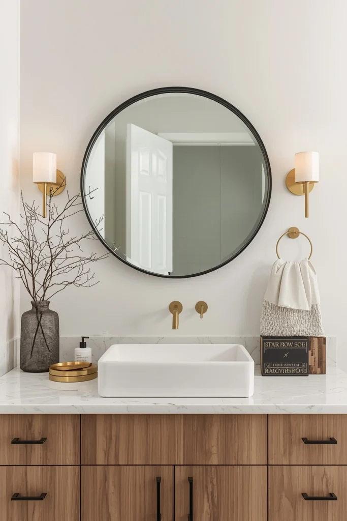 Statement Mirror With Sculptural Frame