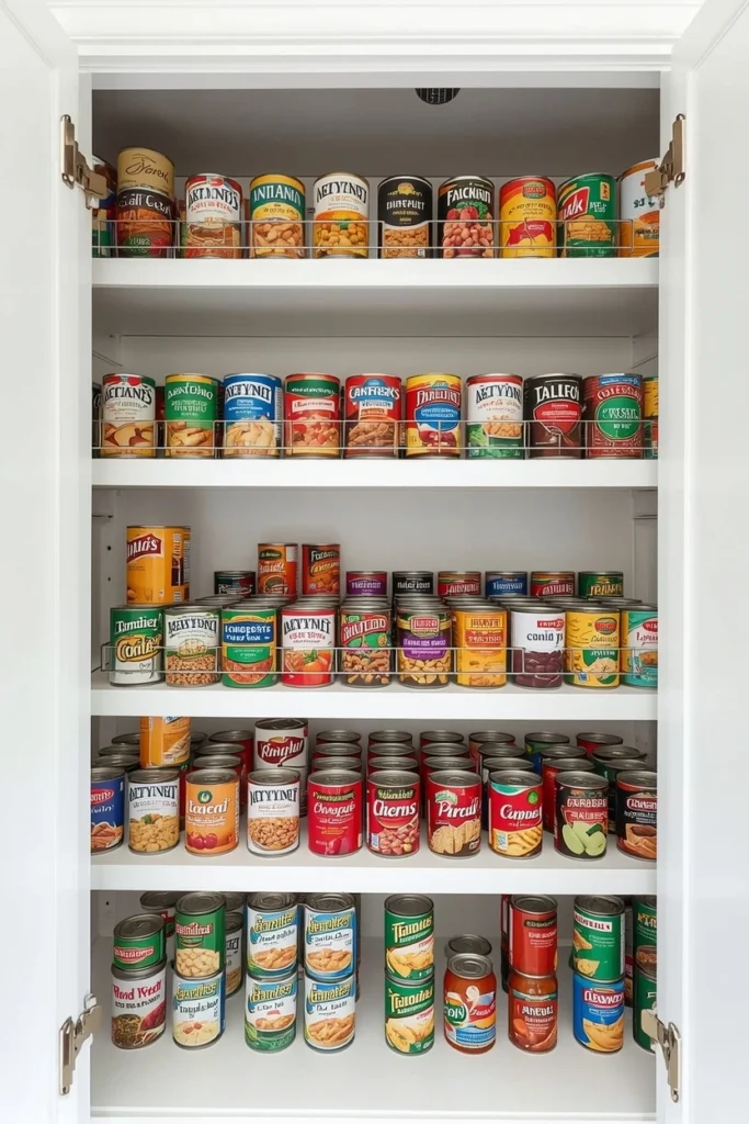Tiered Shelf Organizers for Canned Goods