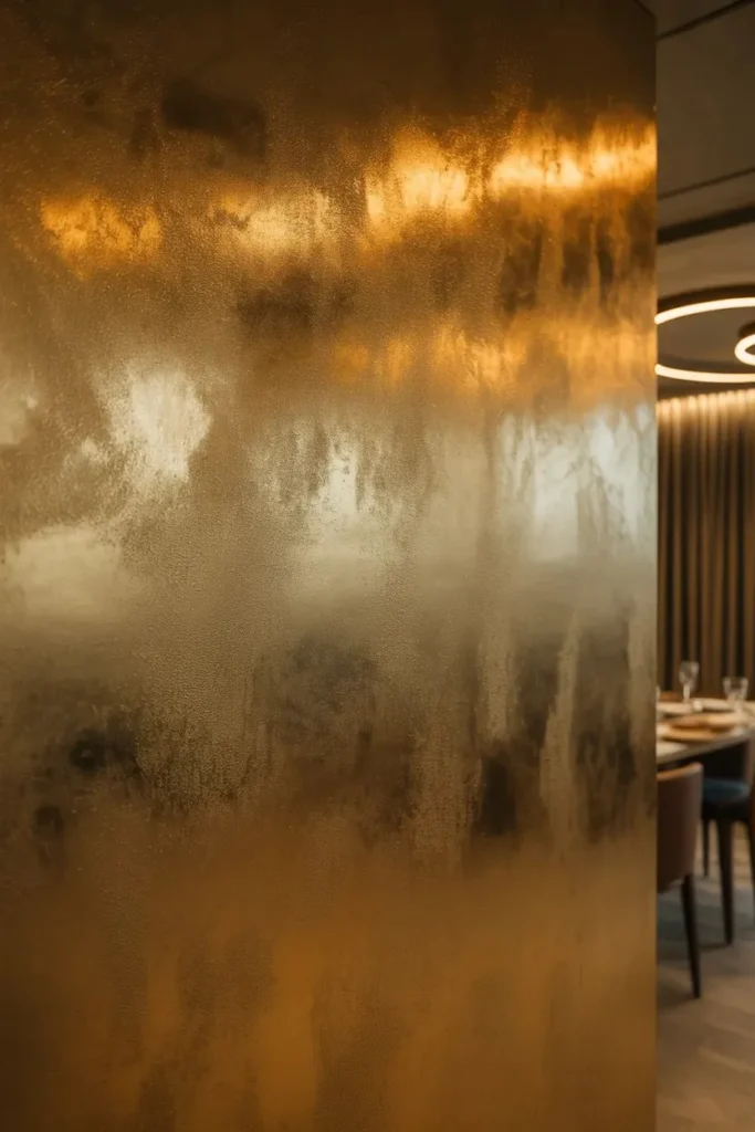 Metallic Textured Walls