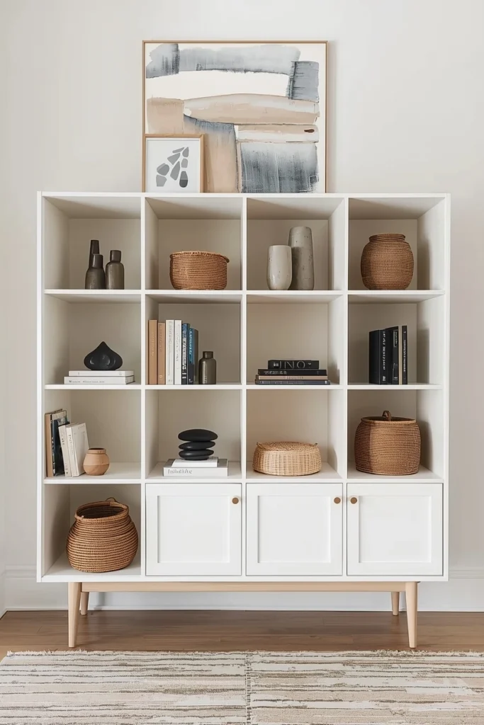 IKEA Kallax Reimagined as a Designer Storage Wall