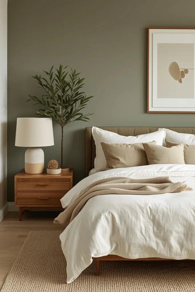 Soft Olive and Cream Combination