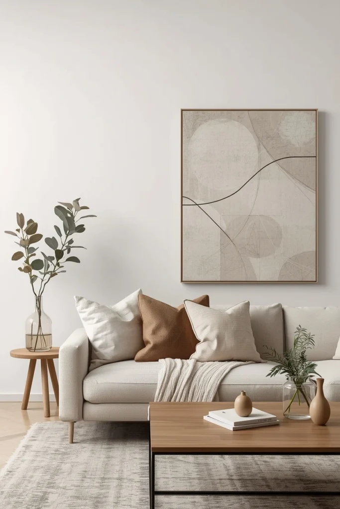 Subtle Wall Art and Sculptural Decor