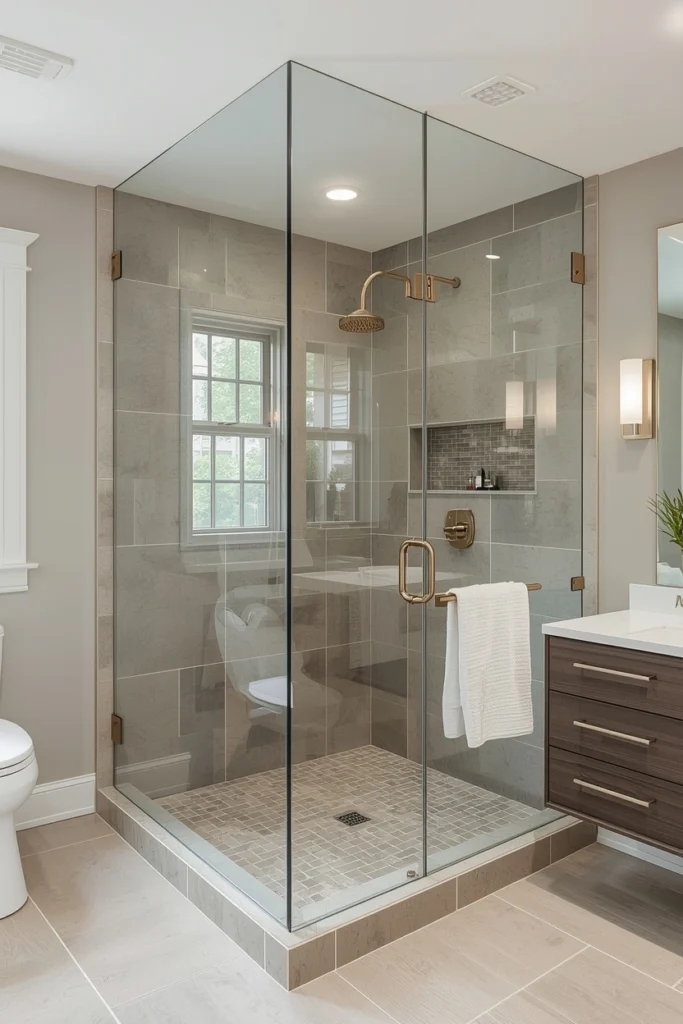 Glass Shower Enclosure for Openness