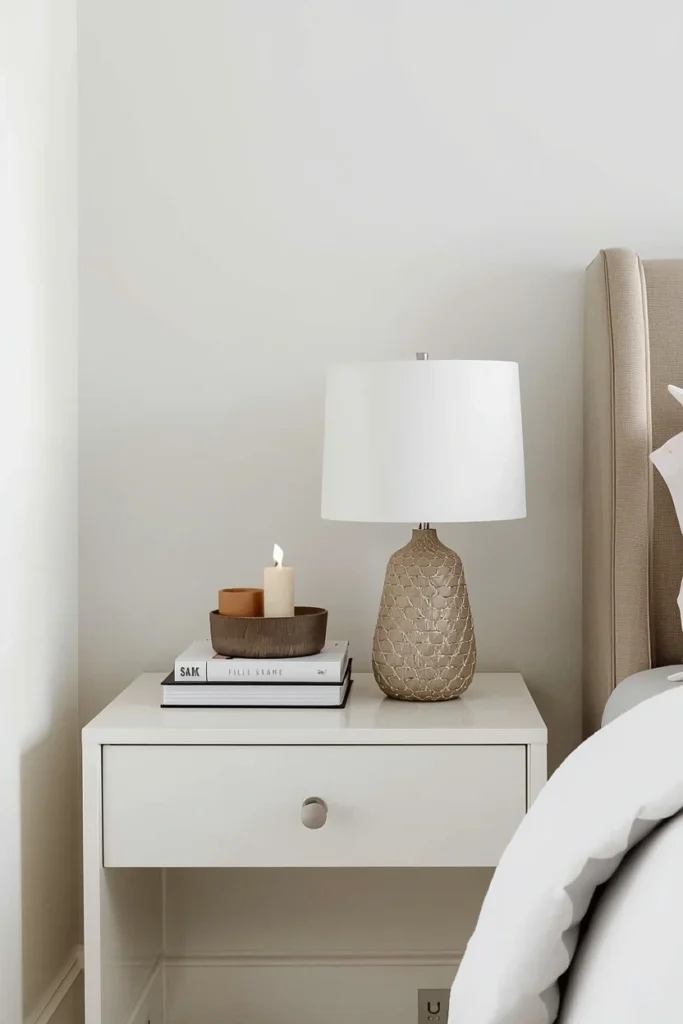 Minimal Nightstand Styling for Visual Calm