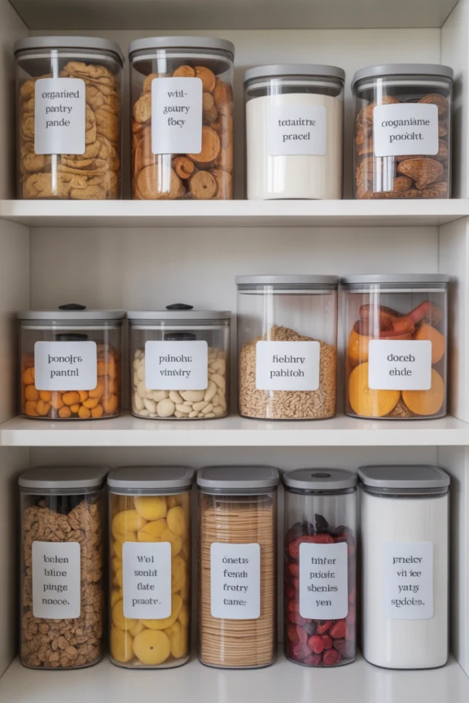 Labeling Systems for Consistent Pantry Structure