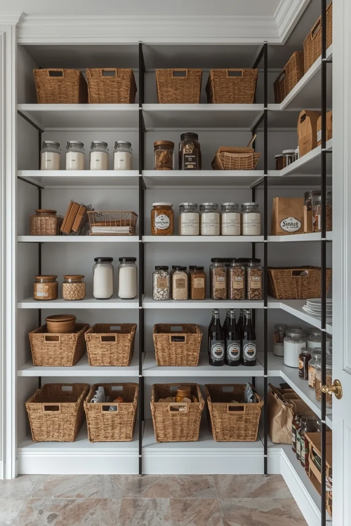 Adjustable Shelving for Flexible Pantry Storage