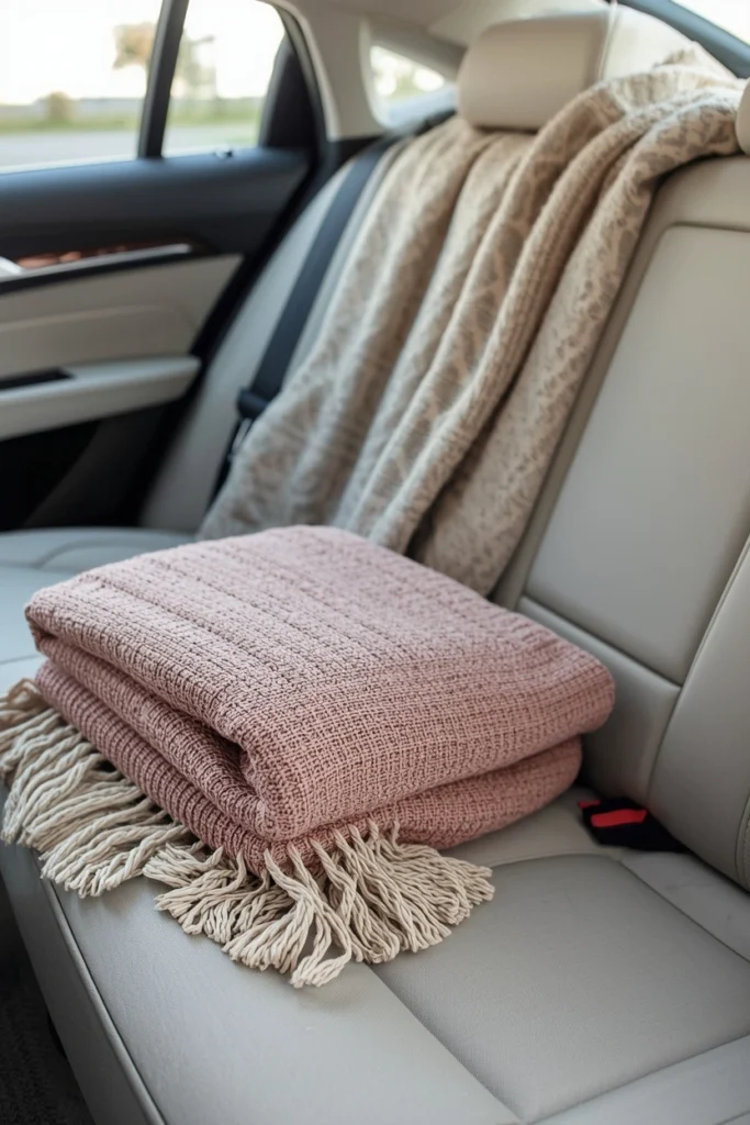Cozy Throw Blanket for Back Seat