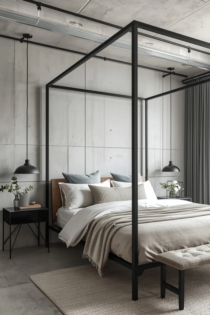 Industrial Metal Frame Canopy