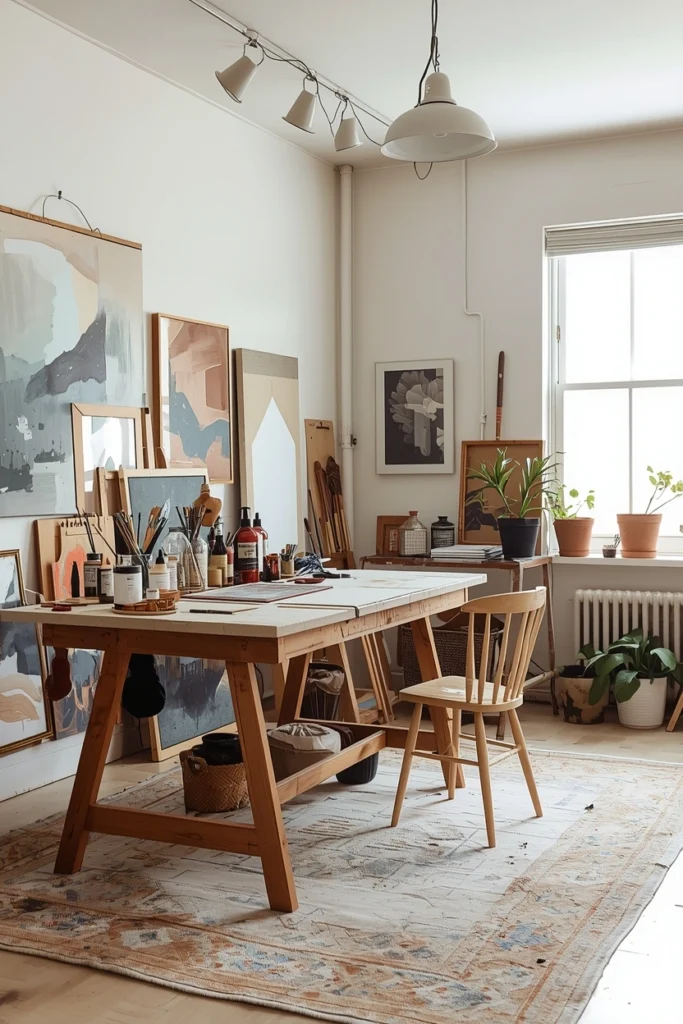 Painting Studio With Washable Surfaces