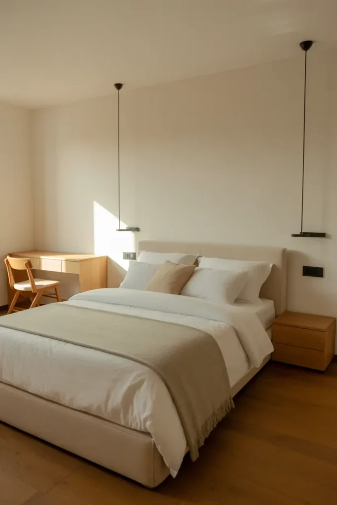 Bed Against the Wall Layout