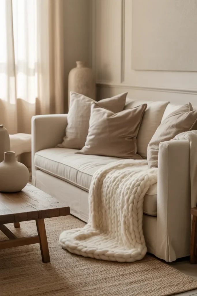 Layered Neutral Color Palette for Depth and Warmth