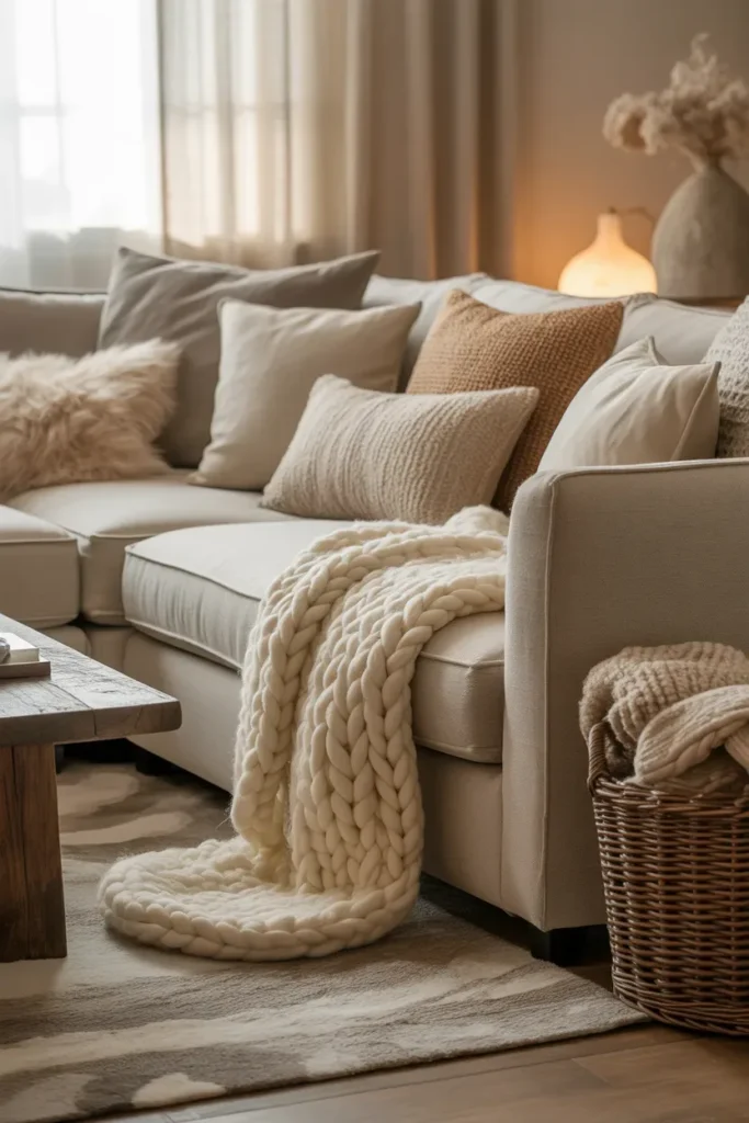 Layered Textiles for Depth and Warmth