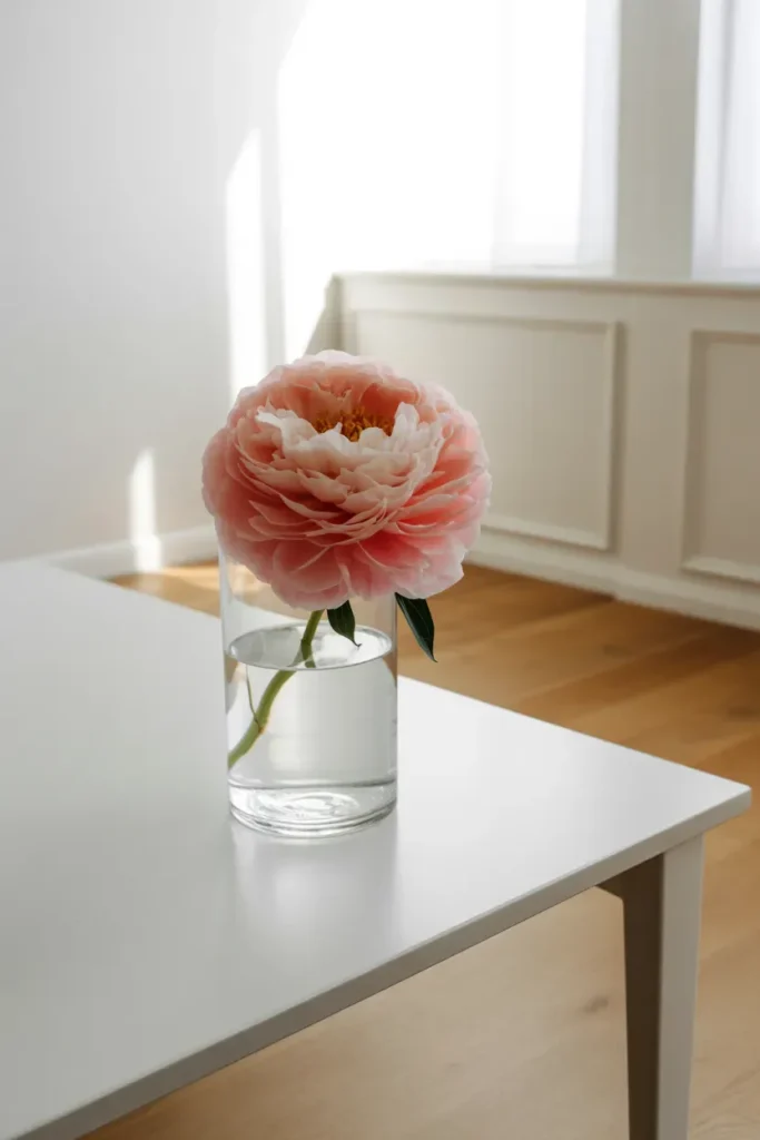 Minimalist Single-Stem Arrangement