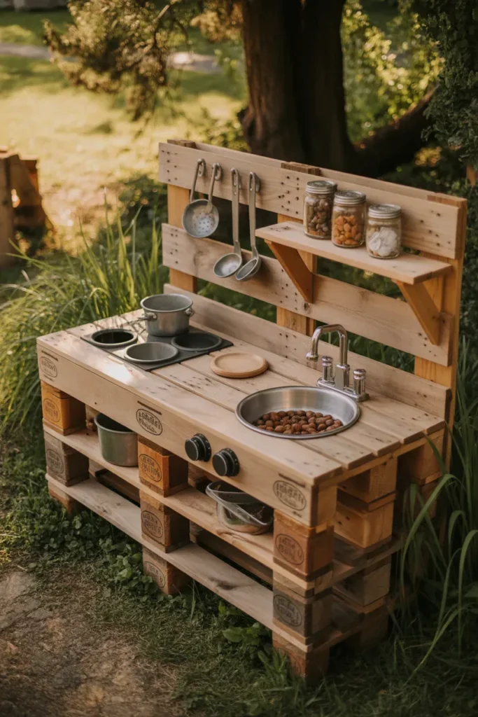 Pallet Wood Mud Kitchen