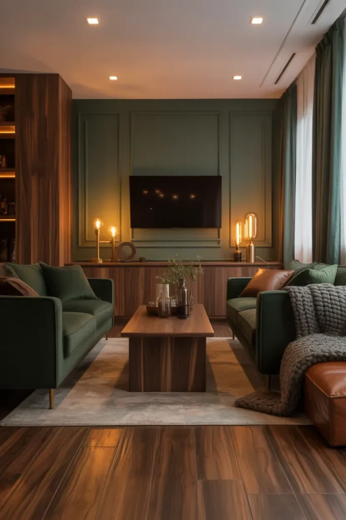 Forest Green and Walnut Richness