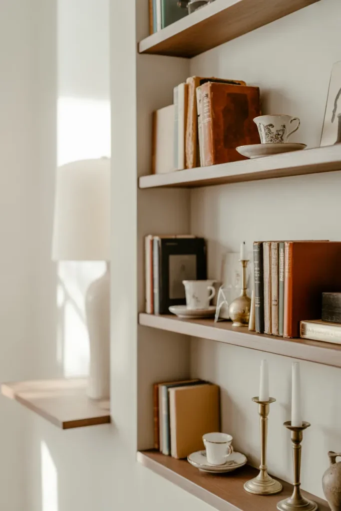Style Open Shelves with Vintage Finds