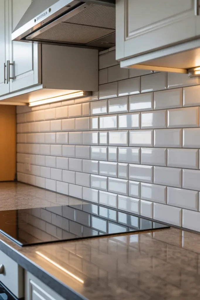 Temporary Backsplash in Kitchen