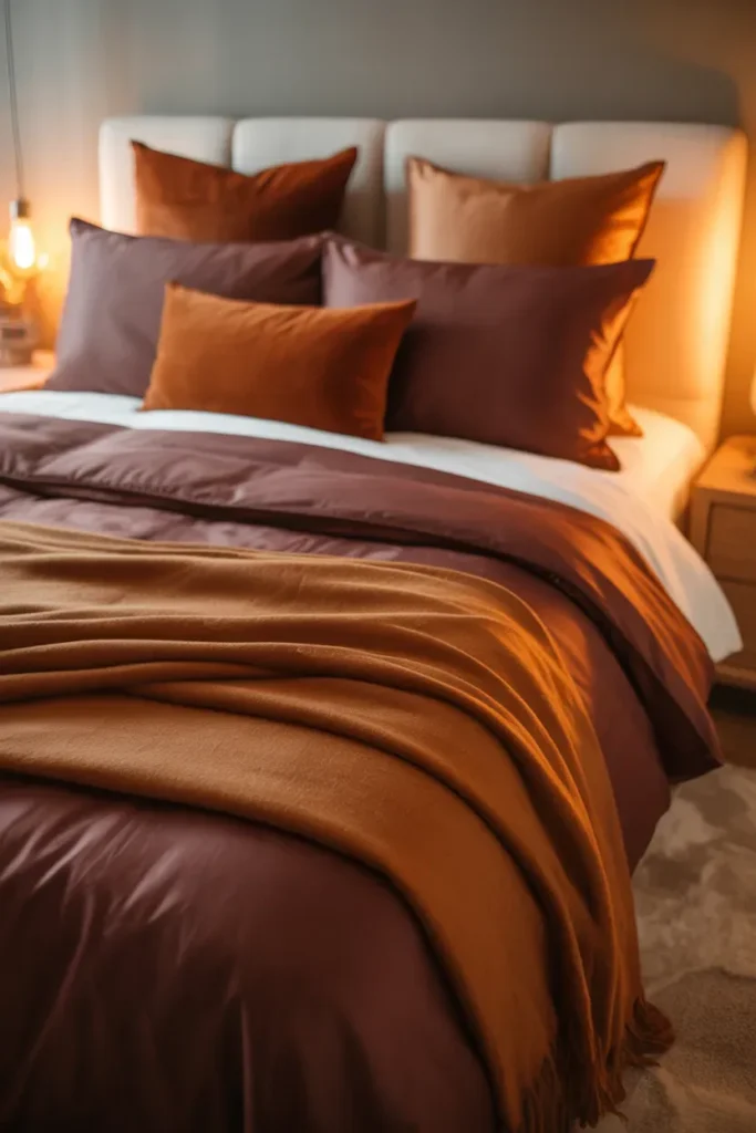 Warm-Toned Bedding for Seasonal Style