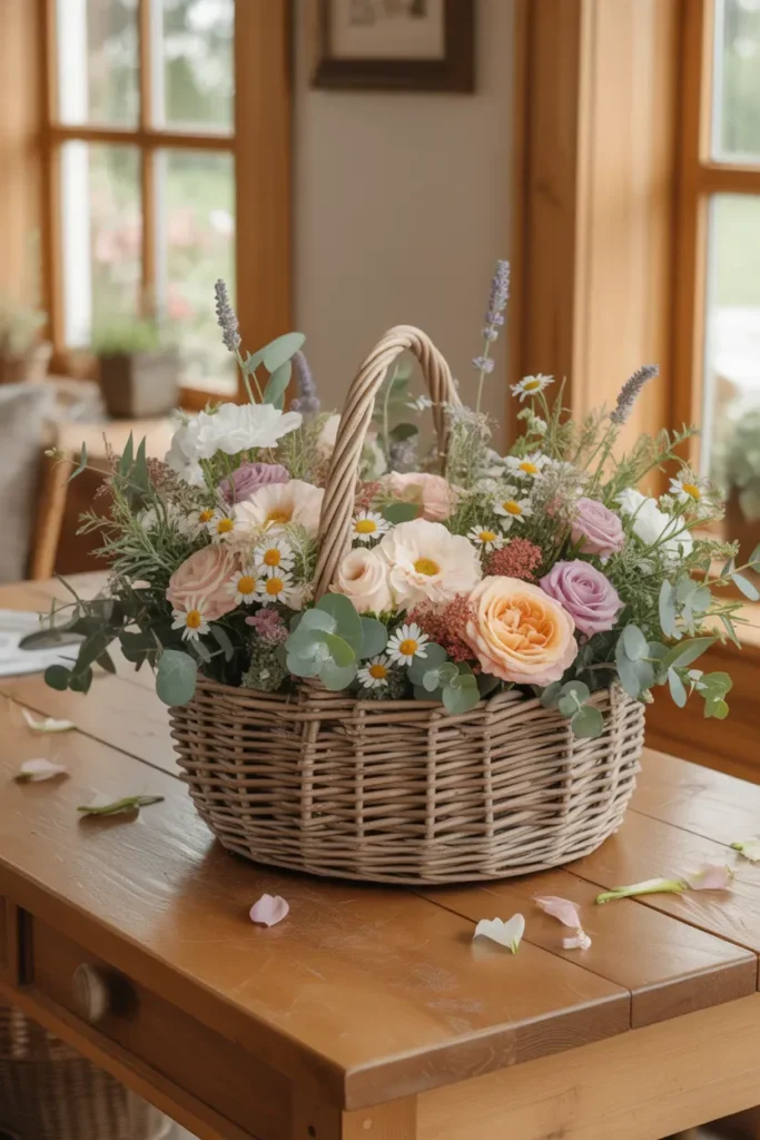 Basket Flower Arrangement