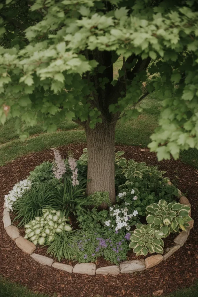 Flower Beds Around Trees