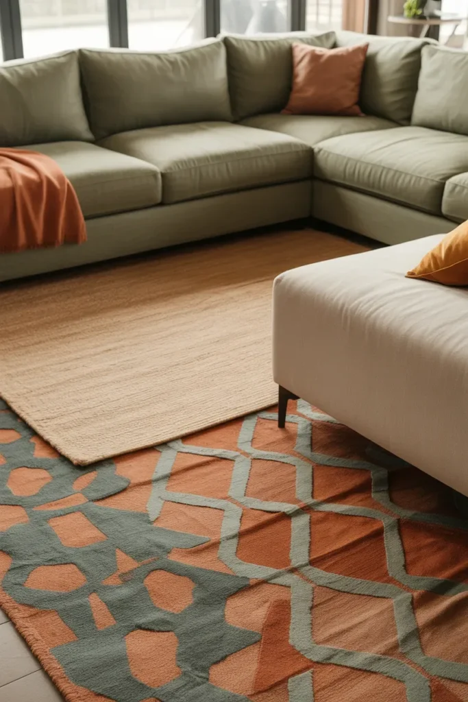 Layered Rugs For Visual Interest